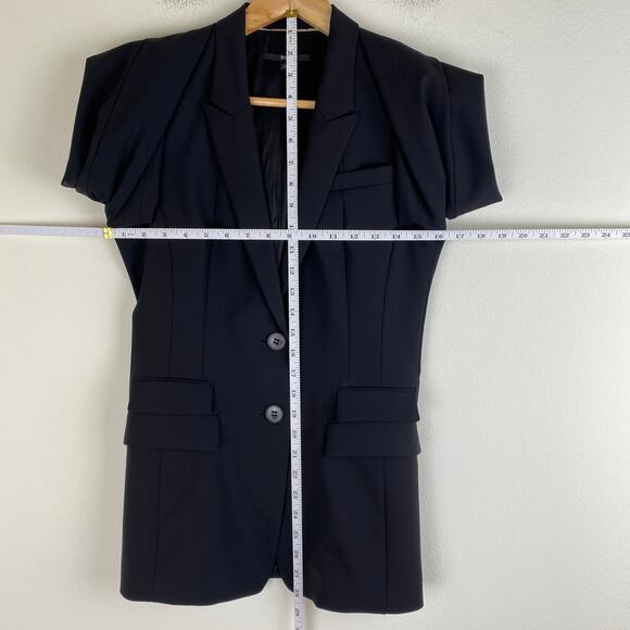 Hugo Boss Juicy Wool Blazer Size 2 Black - Picture 15 of 15